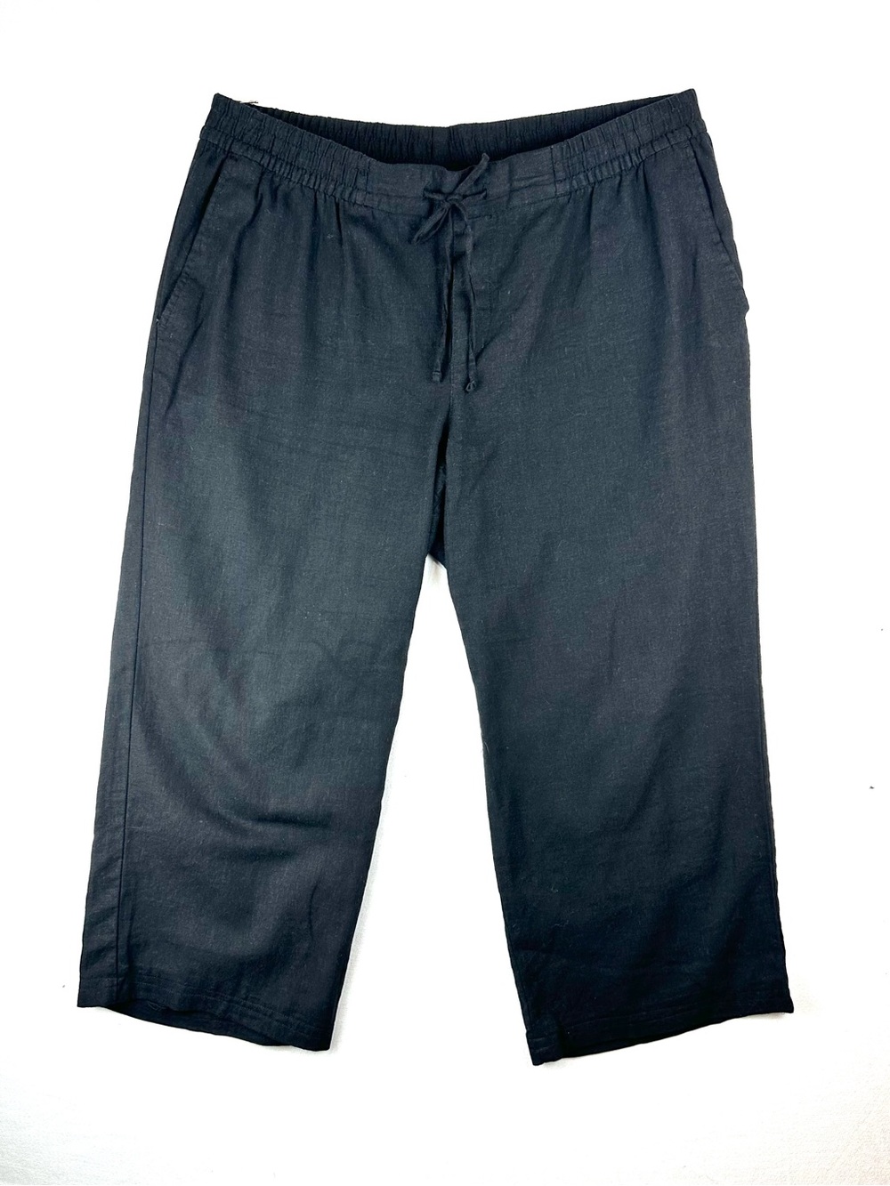 Old Navy Linen Pull On Drawstring Pants Resort Coastal